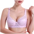 thumbnail image 2 of Saving Clearance 2025！Womens Plus Size Bras,,Woman's Solid Color Front Buckle Elastic Style Medium Sized Bra Without Steel Rim, 2 of 3