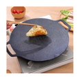 thumbnail image 5 of 38cm Thick Cast Iron Frying Pan Flat Pancake Griddle Non-stick Bbq Grill Induction Cooker Open Flam, 5 of 5