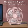 thumbnail image 4 of Yhmxh Fan-Desk Fan Portable Fan Box Fan Mini Fan Dormitory Desktop Portable Silent Small Fan USB Multifunctional Fan Small fan, 4 of 5