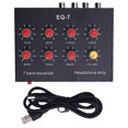 thumbnail image 2 of Equalizer 7 Band EQ Equalizer 2 Channel Digital Sound Equalizer 12dB Hi Low Adjustment with 3.5mm Plug DC 5-12V, 2 of 7
