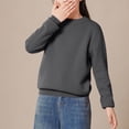 thumbnail image 2 of Timegard Winter Baby Clothes Fall Boy Girls Knit Comfy Warm Pullover Casual Loose Kids Solid Color Tops, 2 of 6