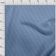 thumbnail image 3 of oneOone Cotton Poplin Dusty Blue Fabric Minimal Retro Key Sewing Craft Projects Fabric Prints By Yard 56 Inch Wide, 3 of 5