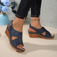 thumbnail image 4 of Sandales Habillées à Talon Compensé pour Femmes 2025 avec Bride Arrière Ajustable Été Confortables Sandales Orthopédiques de Marche, 4 of 6
