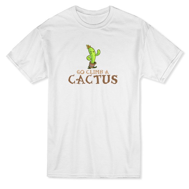 T-shirt Graphique pour Hommes Go Grimpez un Cactus