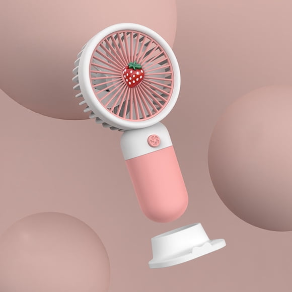 Cute Fruit Handheld Fan, USB Rechargeable Mini Fan for Kids
