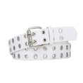 thumbnail image 1 of Langgg Ceinture Punk à Boucle en Alliage pour Jeans Femmes Intemporelle Résistante à l'Usure Blanc 110cm 5Set, 1 of 6