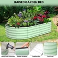 thumbnail image 2 of BeesClover Jardinière Surélevée, Ensemble de Grandes Boîtes de Plantation d'Extérieur 8x2x1 Pi avec Acier Galvanisé, Conception à Base Ouverte, Jardinière Surélevée pour Plantes d'Extérieur, Jardinière Surélevée Durable pour le Jardinage, 2 of 8