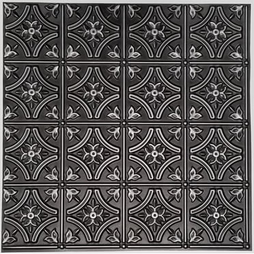 Faux Tin Glue-up Decorative PVC Ceiling Tiles, pack of 48 (184 sq.ft.)