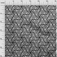 thumbnail image 3 of oneOone Cotton Poplin Black Fabric Geometric Craft Projects Decor Fabric Printed By The Yard 42 Inch Wide, 3 of 4