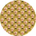 thumbnail image 1 of Ahgly Company Tapis d'Intérieur Lavables en Machine, Carrés de Transition Chrome Or Jaune, 3' Carré, 1 of 7