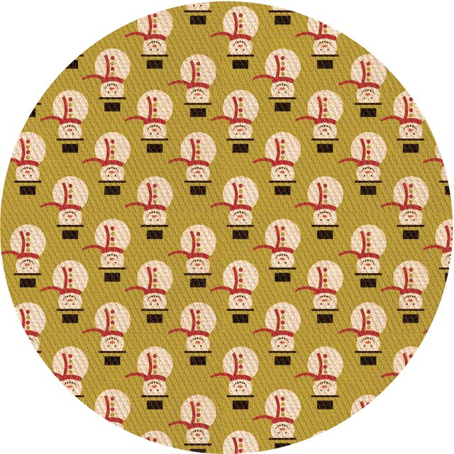Ahgly Company Tapis d'Intérieur Lavables en Machine, Carrés de Transition Chrome Or Jaune, 3' Carré