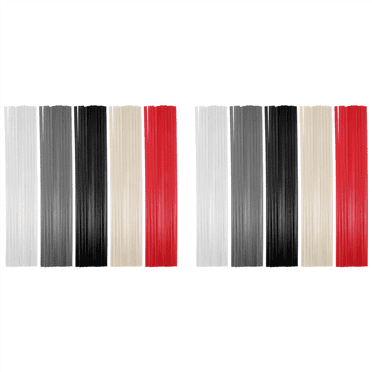 100PCS Plastic Welding Rods - PP/PVC/PE Plastic Welder Rods for Hot Air Tools 10 Inch (Each Color 20PCS)
