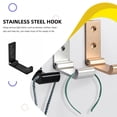 thumbnail image 4 of Folding Hanging Hooks Aluminium Alloy Punch Free Towel Rack Invisible Foldable Hanger Strong Bearing for Bathroom Living Room silver, 4 of 9
