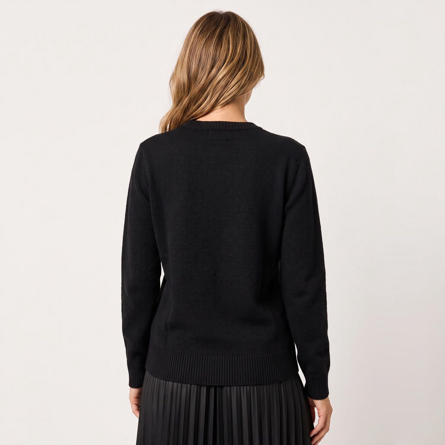 Devoted, Bow Rhinestore Sweater, XS-XL