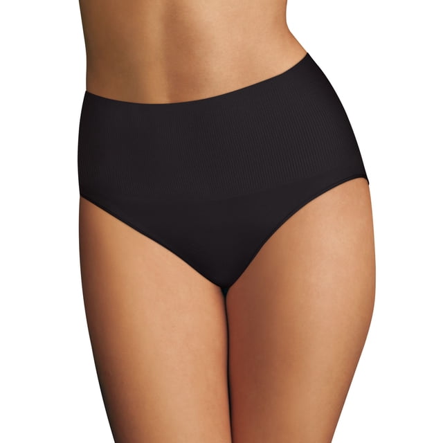 Maidenform Culotte Femme Tame Your Tummy, m, Noir