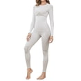 thumbnail image 1 of Charmo Womens Basic Thermal Underwear Sets Long Johns Layer Tops & Bottom Pajama Fall Winter, 1 of 8
