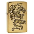 thumbnail image 2 of ZIPPO 29725 ZIPPO BRUSHED BRASS DRAGON LIGHTER, 2 of 10