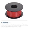 thumbnail image 3 of Uxcell 26AWG Stranded Wire Hookup 30M/100ft Red, Electrical Wire UL1007 Spool, 3 of 6