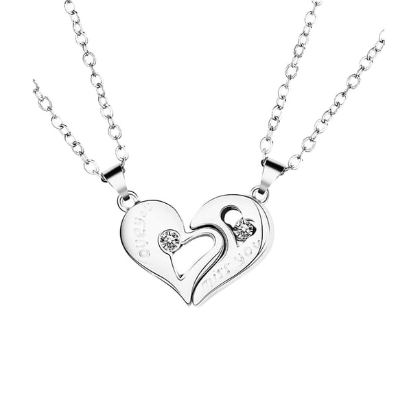 LSLJS Couple Necklace A Pair Of Magnets Attract Valentine's Day Necklace, Gifts for Mom Wife Girlfriend Her on Anniversary Mothers Day Valentines Day Christmas Birthday Gifts for Women