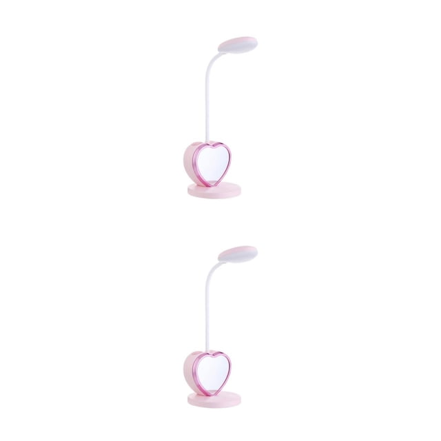 kurtrusly Convenient Portable Desk Lamp For Girls Stay Productive Wherever Are And Touch pink 2Set