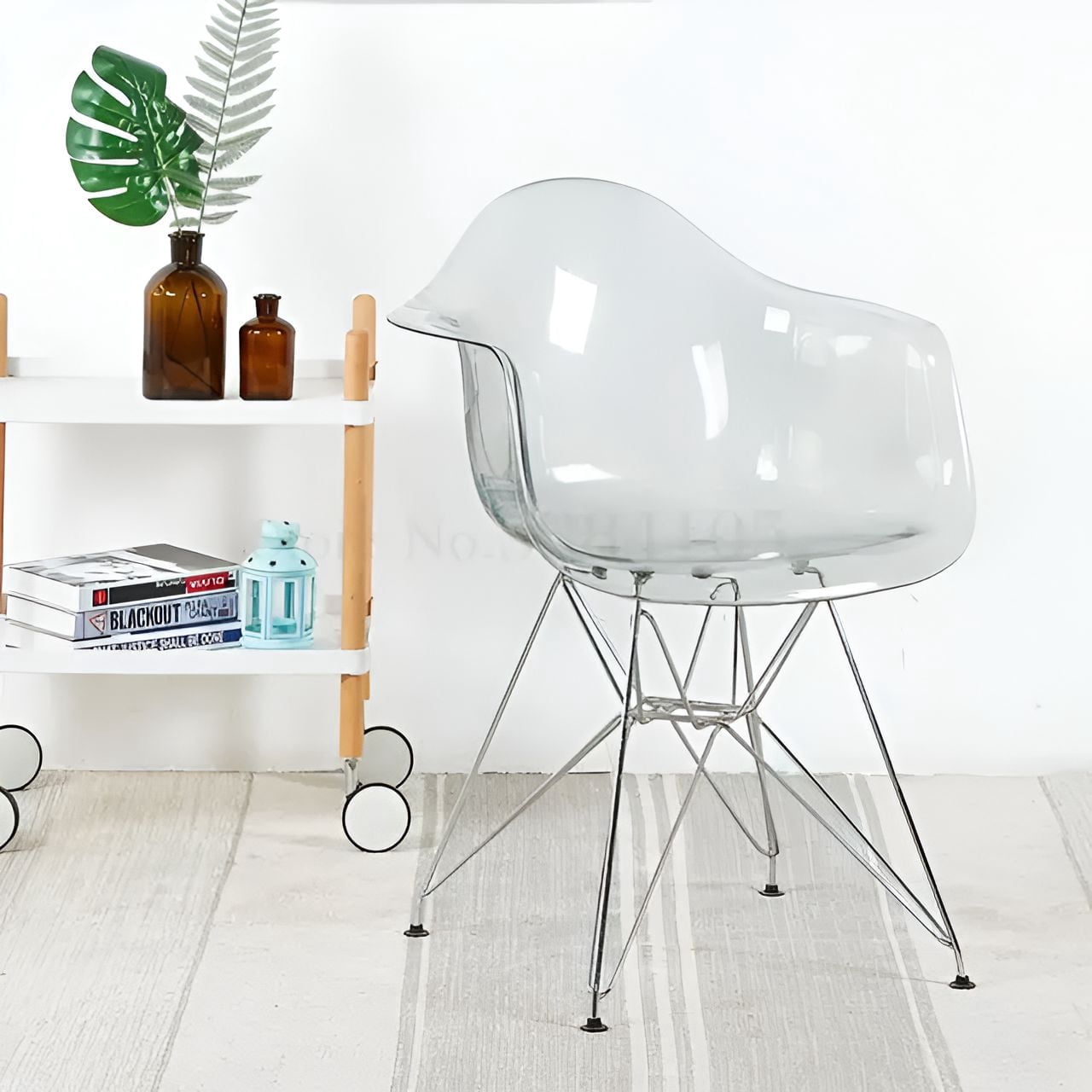 Heavenly Collection <br>Seau en Acrylique Métal Chaise Salle à Manger