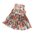 thumbnail image 1 of Rbaofujie Robe d'Été Sans Manches pour Filles, Robe de Plage Imprimée, Mode, Fête, Princesse, 1 of 5