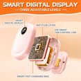 thumbnail image 3 of Upgraded Heating Fingerless Hand Warming Rechargeable Hand Warming Heating Work Cycling Skiing Motorcycle Camping Hiking Small Pedal under The Desk Elliptical Exercise Workout Bands Stationary Bike, 3 of 6