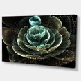 thumbnail image 2 of Fleur Fractale Vert Pâle Art Numérique - Impression sur Toile Florale, 2 of 3