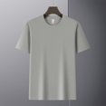 thumbnail image 4 of Diufon Mens Shirts Casual Business Short Sleeve Button Up Lapel Tops Solid Color Basic Vacation Golf Top, 4 of 8