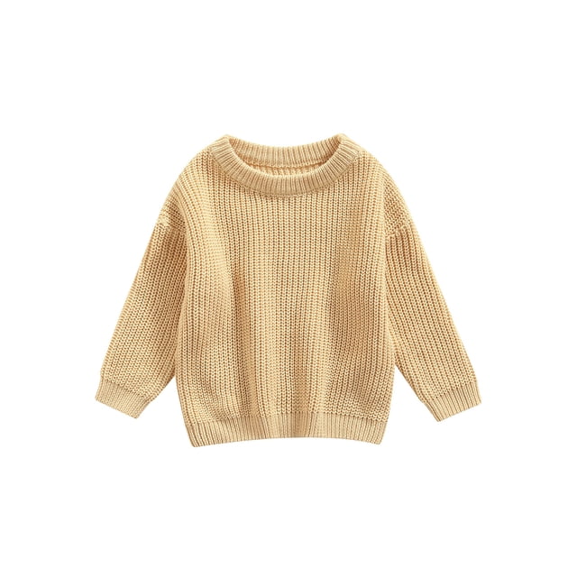 Fortune Chandail pour Nouveau-Né, Tricot pour Nourrisson, Manches Longues, Coupe Ample, Haut en Maille