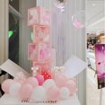 thumbnail image 3 of Baby Girl Birthday Party Decorations Letters Box Kit White Transparent Boxes Wedding Confession Scene Arrangement Balloon Gift Box, 3 of 9