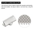 thumbnail image 4 of Unique Bargains 300Pack Ribbon Crimp Clamp Ends 13mm Cord End Clasp for DIY Craft Silver Tone, 4 of 7