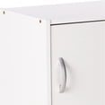 thumbnail image 4 of Hodedah Armoire de Rangement Polyvalente Fermée à 3 Portes pour la Maison et le Bureau, Blanc, 4 of 7