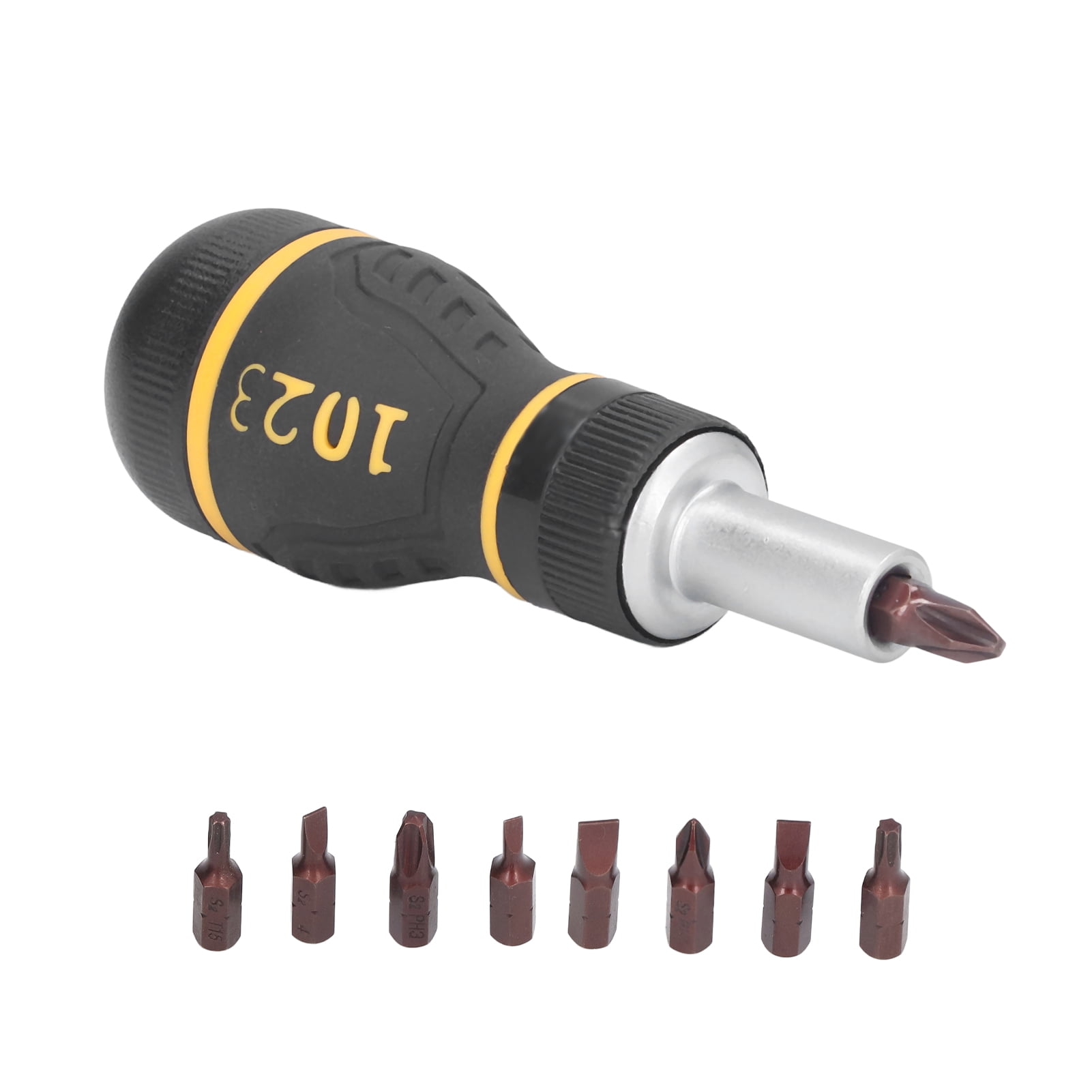 9Pcs Ratcheting Screwdrivers  Head Screw Driver 3 Ratchet Setting Screwdriver Bit Sets