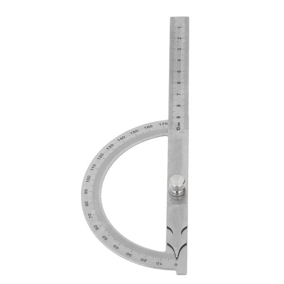 Rapporteur en Acier Inoxydable Haute Précision Règle d'Angle 180 Détecteur de Jauge pour Conception d'Ingénierie