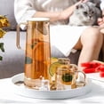 thumbnail image 5 of LutIedan Glass Pitcher with Lid Cold Water Jug Iced Tea Pitcher Lemon Infuser for Iced Tea Drinks Parties Dishwasher Safe, 5 of 5