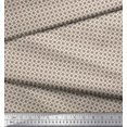 thumbnail image 2 of Soimoi White polyester Crepe Fabric Artistic Geometric Printed Fabric 1 Yard 42 Inch Wide, 2 of 5