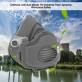 thumbnail image 4 of Paint  Anti Dust Respirator Filter Gas Mask Set Chemical Anti-dust Masks Industrial Paint Spraying Protective Mask Workplace Safety, 4 of 7