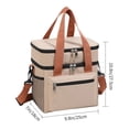 thumbnail image 3 of Insulating Lunch Bag With Waterproof Double Layer For Bento Milk Bottle And Meal Boxes Cooler Bag, 3 of 6