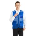 thumbnail image 1 of TOPTIE Adult Mesh Vest Zipper Supermarket Team Volunteer Multi-pocket Uniform Vest, 1 of 6
