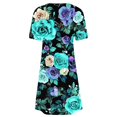 thumbnail image 5 of Ovzne Robes pour Femmes Robe Mode pour Femmes à Col Rond à Manches Courtes Robe Chandail Imprimée Robe pour Femmes à Manches Courtes Liquidation, 5 of 5