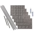 thumbnail image 1 of Fasade Decorative Vinyl Backsplash Kit, Galvanized Steel Finish, Covers 15 sq ft, 1 of 6