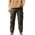 thumbnail image 2 of Mceream Pantalon Cargo Léger pour Homme, Randonnée en Plein Air, Pantalon de Travail, Jogging, Voyage, Chino avec Multiples Poches, Ropa Para Gimnasio de Hombre, Vert Armée, TG, 2 of 7
