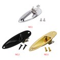thumbnail image 4 of Replacement For Strat Stratocaster Electric Guitar Jack Plate socket plate 6.35mm 1/4" Boat Shaped Audio Connector Socket Panel, 4 of 9