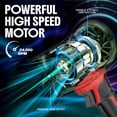 thumbnail image 3 of Bullseye Blower Rechargeable Cordless Leaf Dust Air Blaster 24,000 RPM with 20V Battery and Charger, 3 of 8