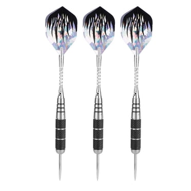 Greensen 3Pcs 153mm Professional Stainless Steel Tip Target Throwing Darts Set With 6pcs Flights ,Darts, Dart Accessories