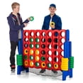 thumbnail image 1 of Costway Ensemble de Jeu Géant 4-to-Score Jeu Connect 4-en-Ligne avec Rangement en Filet pour Enfants et Adultes, 1 of 10
