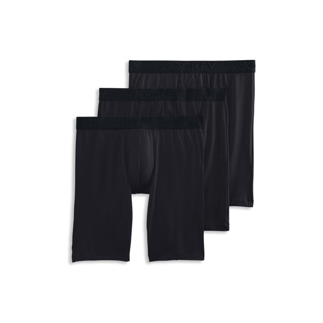 Jockey Boxeurs Longs Ultra Doux en Modal pour Hommes 9 Pouces - Lot de 3