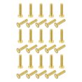 thumbnail image 1 of Unique Bargains Brass Hex Bolts, M4x16mm 30 Pack Fully Thread Grade 4.8 Machine Screws, 1 of 4
