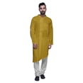thumbnail image 1 of Atasi Ensemble Kurta en Coton pour Hommes Designer Décontracté Kurta Pyjama Uni, 1 of 5
